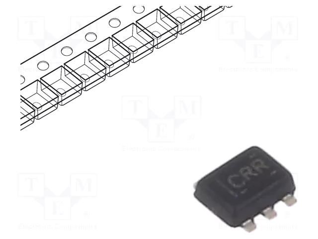 IC: digital; D flip-flop; Ch: 1; CMOS; SMD; reel,tape; 74LVC; 10uA TEXAS INSTRUMENTS SN74LVC1G79DRLR