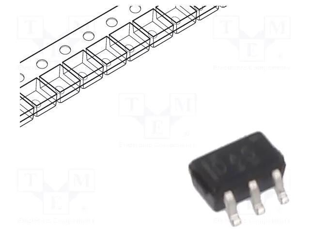 IC: digital; D flip-flop; Ch: 1; CMOS; SMD; SC70; reel,tape; 74LVC TEXAS INSTRUMENTS SN74LVC1G374DCKR