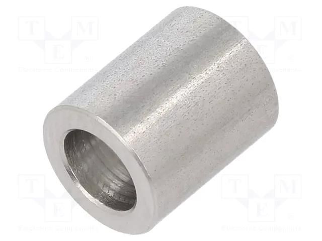 Spacer sleeve; 12mm; cylindrical; stainless steel; Out.diam: 10mm DREMEC DR3410/6.2X12
