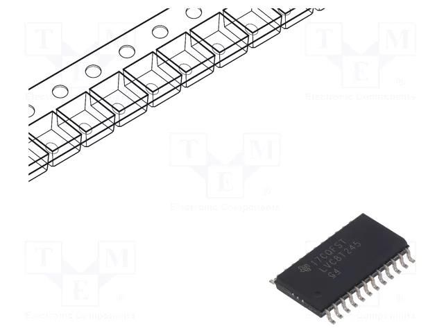 IC: digital; bus transceiver,translator; Ch: 8; CMOS; 1.65÷5.5VDC TEXAS INSTRUMENTS SN74LVC8T245DWR