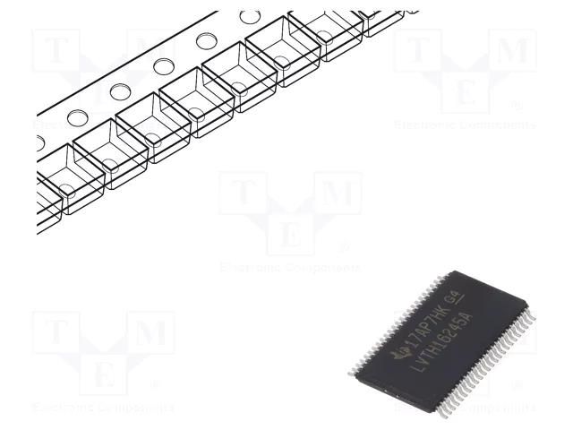 IC: digital; bus transceiver; Ch: 16; BiCMOS; SMD; TSSOP48; -40÷85°C TEXAS INSTRUMENTS SN74LVTH16245ADGGR