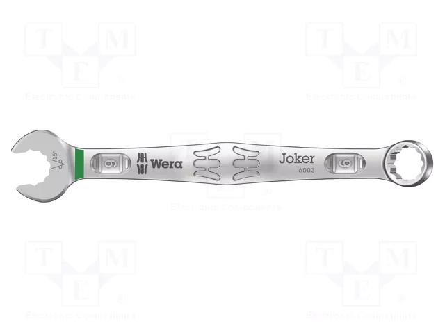 Wrench; inch,combination spanner; 9mm; steel; Joker 6003; L: 120mm WERA WERA.05020219001