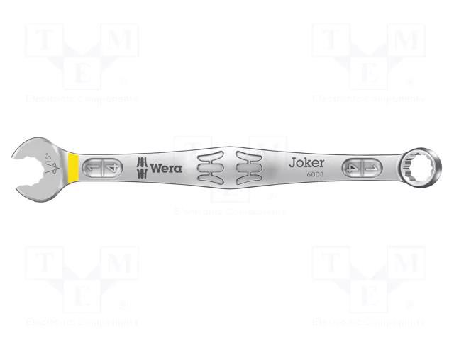 Wrench; inch,combination spanner; steel; Joker 6003; 105mm; 1/4" WERA WERA.05020220001