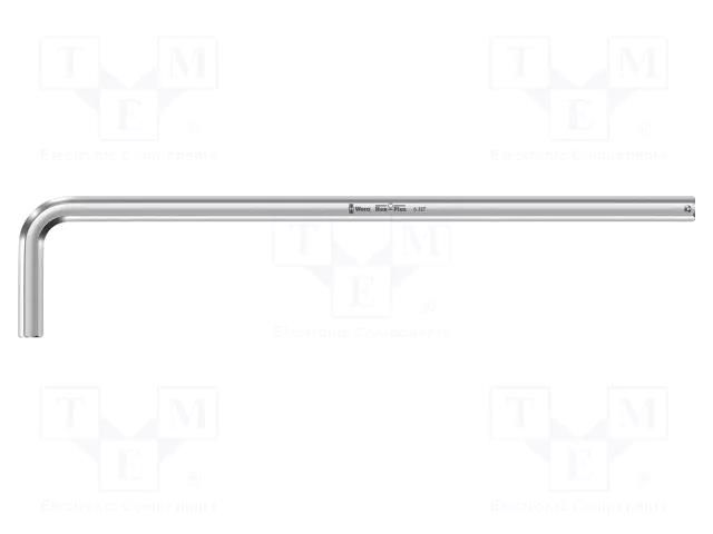 Wrench; Hex Plus key,spherical; HEX 6mm; Overall len: 180mm WERA WERA.05022123001