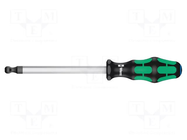 Screwdriver; hex key,spherical; HEX 10mm; Blade length: 150mm WERA WERA.05022830001