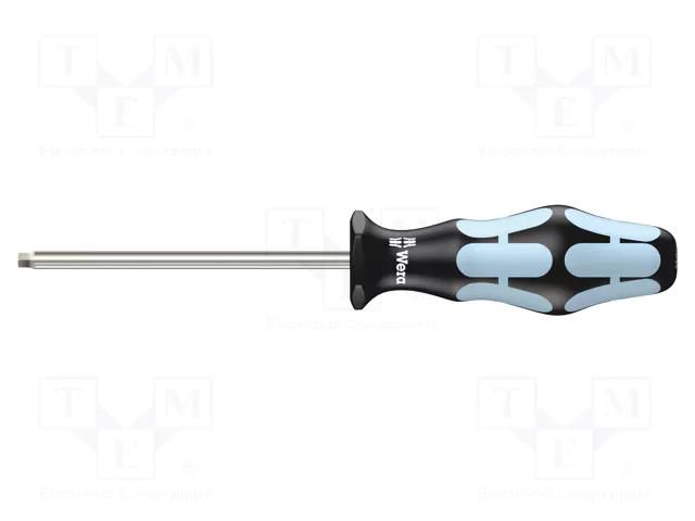 Screwdriver; square; #2; Blade length: 100mm; Overall len: 205mm WERA WERA.05032071002