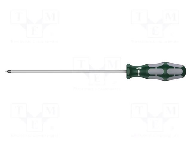 Screwdriver; square; #1; Blade length: 200mm; Overall len: 298mm WERA WERA.05117683001