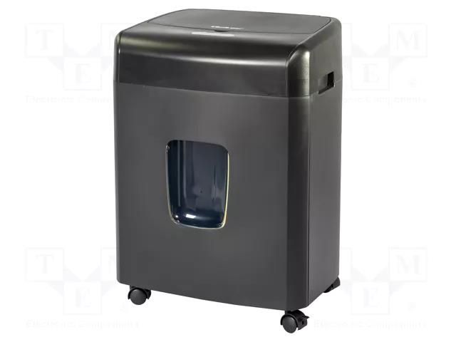 Shredder; Cut: cross out; Protection: P-4; 23l; 367x263x506mm QOLTEC QOLTEC-50326