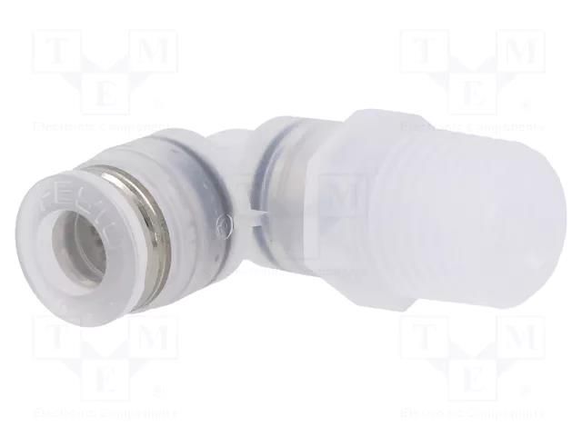 Push-in fitting; threaded,angled 90°; -0.95÷10bar; -20÷60°C FESTO NPQP-L-R14-Q6-FD-P