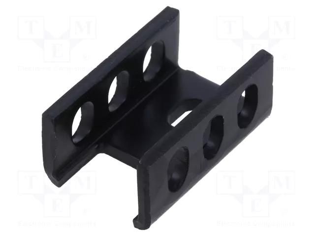 Heatsink: extruded; U; TO220; black; L: 25mm; W: 16mm; H: 11mm; 18°C/W SEIFERT ELECTRONIC KL-112/25/C/SW