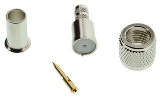 RF/COAXIAL, MINI UHF, PLUG, 50 OHM, CABLE, CRIMP 182110