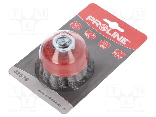 Cup brush; 65mm; Mounting: M14 PROLINE PRE-32576