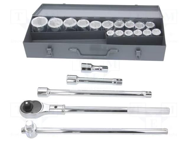 Wrench-set; 6-angles,socket spanner; Chrom-vanadium steel PROLINE PRE-18811