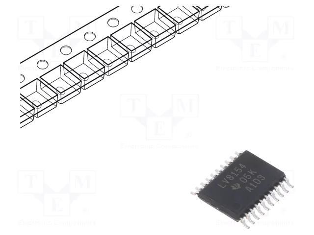 IC: digital; 16bit,binary up counter; SMD; TSSOP20; 2÷5.5VDC TEXAS INSTRUMENTS SN74LV8154PWR