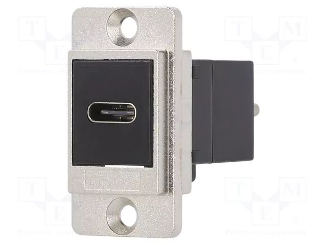 Coupler; DUALSLIM; USB C socket-front,USB C plug-back; USB C CLIFF CP30711M