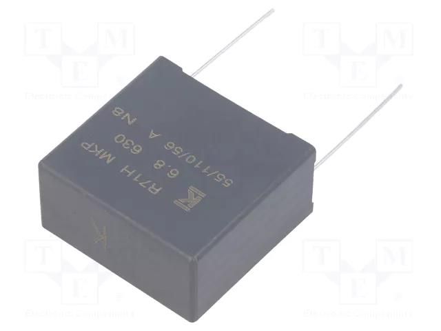 Capacitor: polypropylene; R71; 6.8uF; 630VDC; 220VAC; 32x30x16mm KEMET R71PR468050H6K