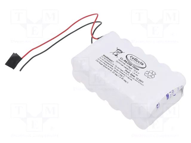 Re-battery: Ni-MH; AA; 14.4V; 1500mAh; cables; 150mm CELLEVIA BATTERIES CL-R6/2X6-1500P