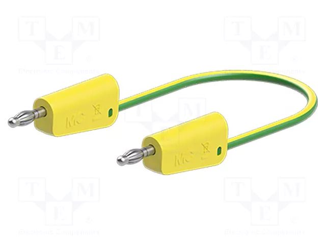 Test lead; 60VDC; 30VAC; 32A; banana plug 4mm,both sides; Len: 2m STÄUBLI LK-4N-F25-20020