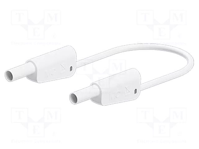 Test lead; 19A; banana plug 4mm,both sides; Urated: 1kV; Len: 2m STÄUBLI SLK-4A-S10-20029