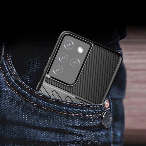 Thunder Case flexible armored cover for Samsung Galaxy S22 Ultra black, Hurtel 5907769337437 5907769337437