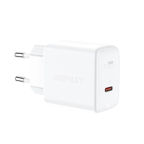 Acefast charger GaN USB Type C 30W, PD, QC 3.0, AFC, FCP white (A21 white), Acefast 6974316281139 6974316281139