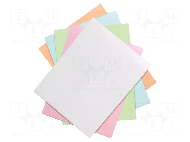 Office supplies: paper; cleanroom; Size: A4; 250pcs; yellow; 89um ANTISTAT ATS-607-0003