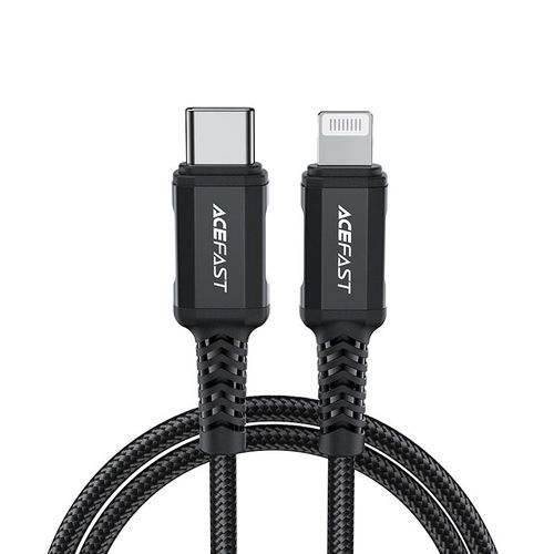 Acefast C4-01 Lightning - USB-C PD cable 30W 3A 480Mb/s 1.8m - black, Acefast 6974316281306 6974316281306