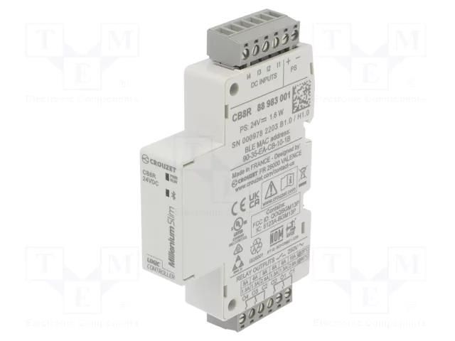 Programmable relay; IN: 4; OUT: 4; Millenium Slim; OUT 1: relay CROUZET CROUZET-88983901