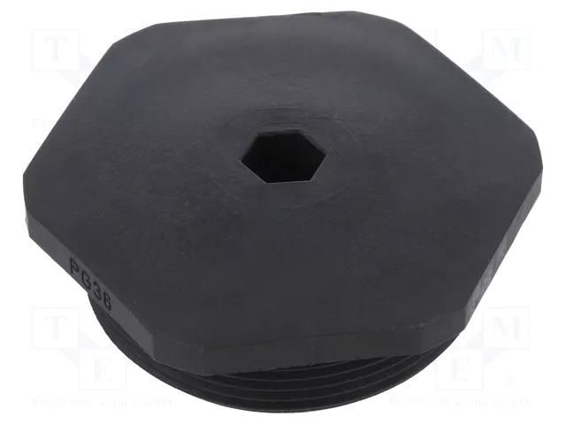 Stopper; PG36; IP54; polyamide; black; V-NE PG; Thread: PG; -20÷80°C HUMMEL HUMMEL-1255360111