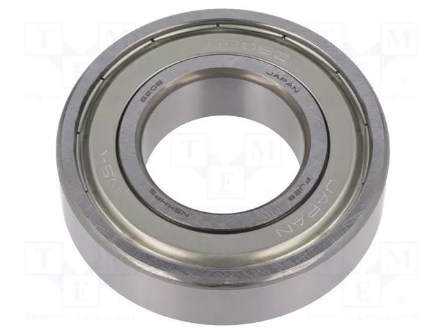 Bearing: ball; Øint: 30mm; Øout: 62mm; W: 16mm; bearing steel NSK NSK6206-ZZ-CM