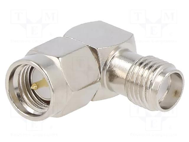 Coupler; SMA male,SMA female; angled 90°; 50Ω; PTFE; gold-plated LINX TECHNOLOGIES CONSMA010