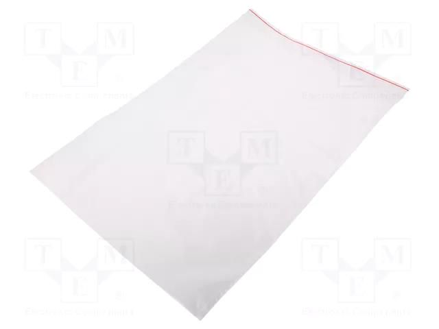 Self-seal bag; L: 350mm; Width: 250mm; Thick: 45um; polyetylene PLAST PL.TOR250X350