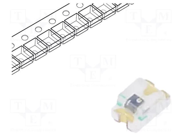 Phototransistor; Dim: 2x1.25x1mm; λp max: 940nm; 30V; Front: flat EVERLIGHT PT17-21C/L41/TR8