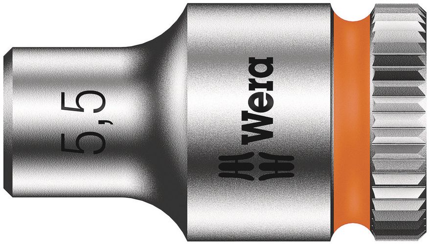 8790 HMA Zyklop 1/4" socket, 5.5x23.0, Wera 05003504001