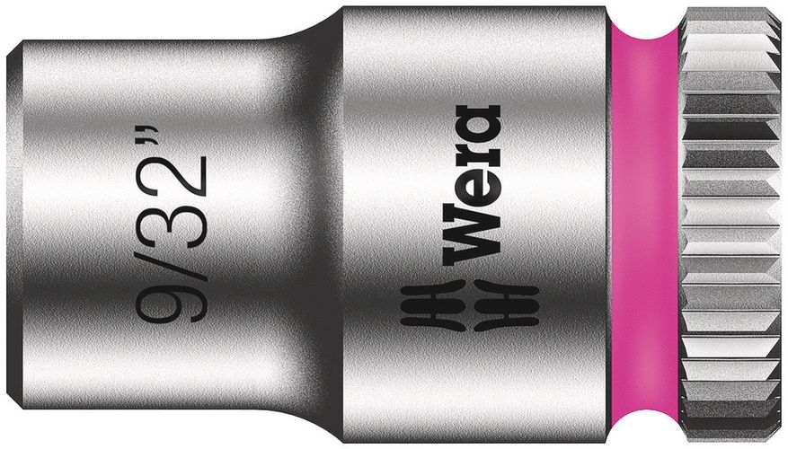 8790 HMA Zyklop 1/4" socket, 9/32"x23.0, Wera 05003517001