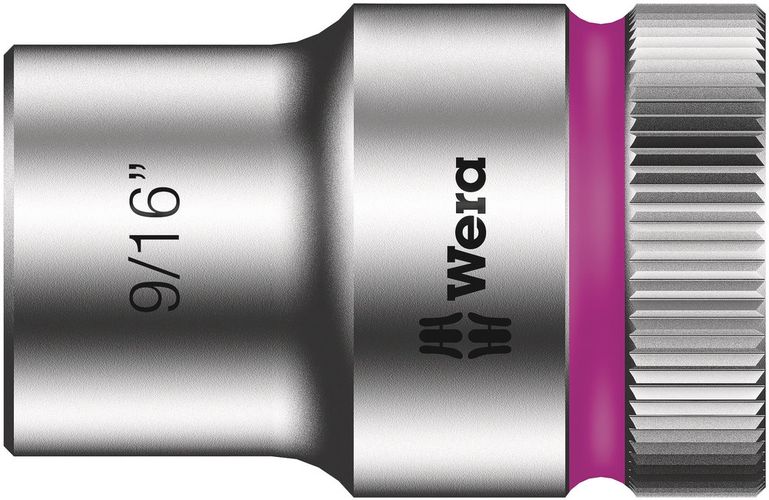 8790 HMC Zyklop socket with 1/2" drive, 9/16"x37.0, Wera 05003621001