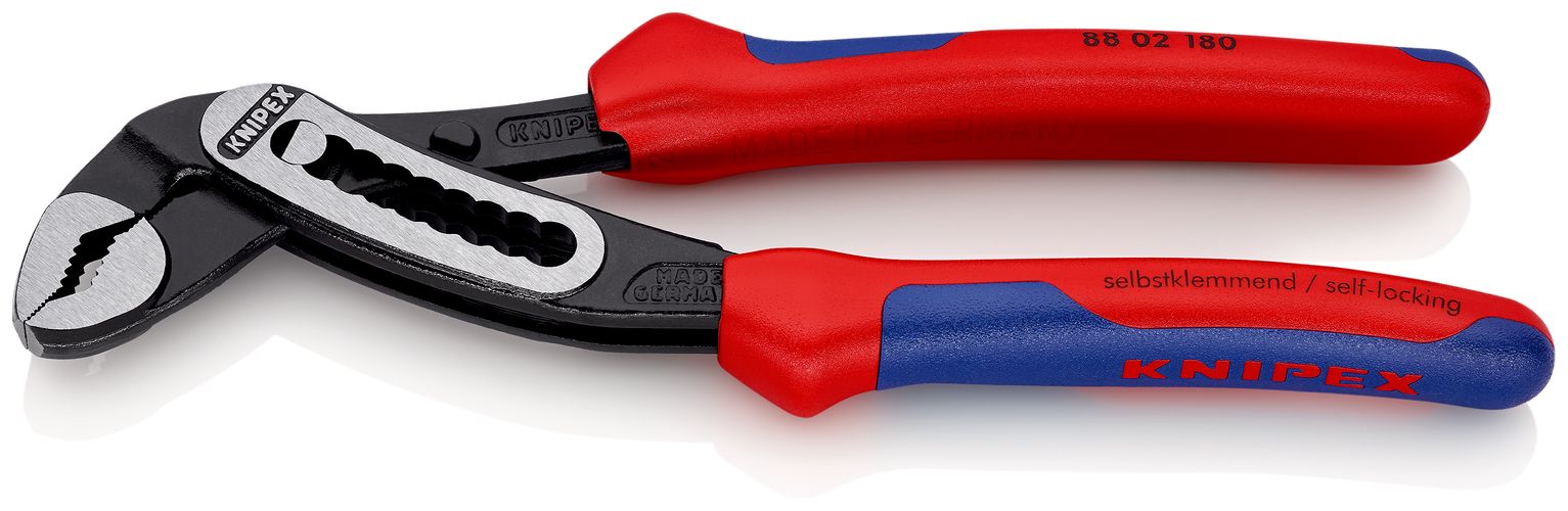KNIPEX 88 02 180 Alligator® Water Pump Pliers with multi-component handles black atramentized 180 mm 88 02 180 4003773044222