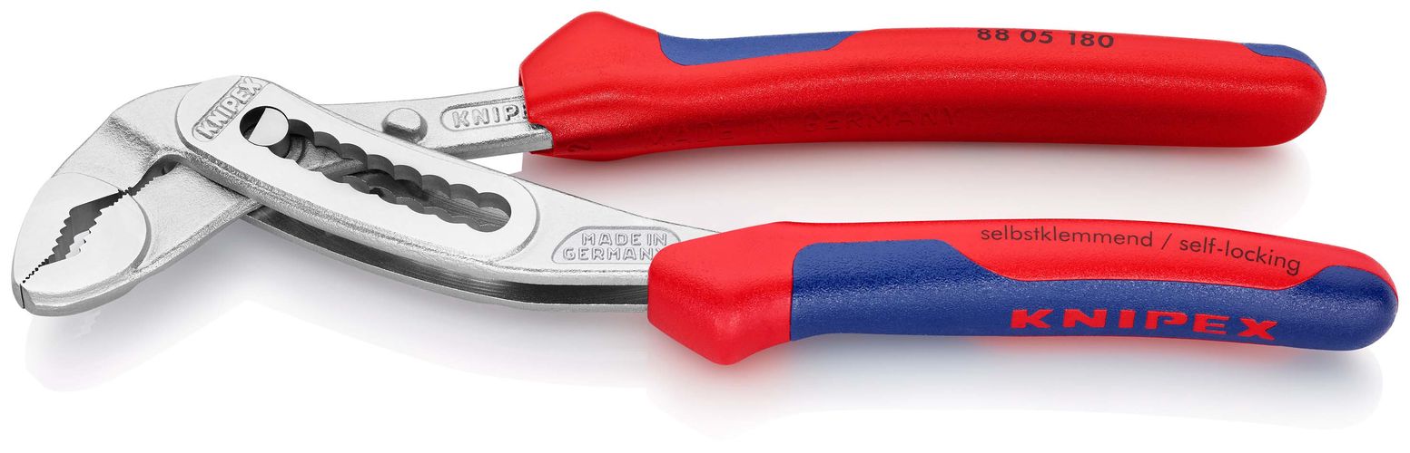 KNIPEX 88 05 180 Alligator® Water Pump Pliers with multi-component handles chrome-plated 180 mm 88 05 180 4003773060130