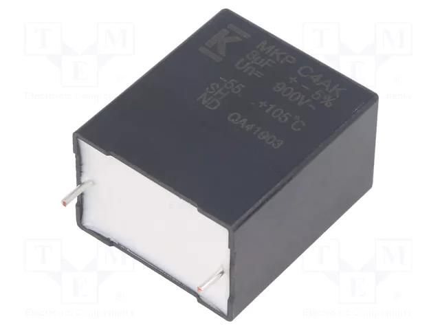 Capacitor: polypropylene; DC-Link; 8uF; THT; ESR: 7.26mΩ; ±5% KEMET C4AKOBU4800A32J