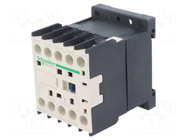 Contactor: 4-pole; NC + NO x3; 24VAC; 10A; TeSys D; W: 45mm; H: 58mm SCHNEIDER ELECTRIC CA2KN31B7