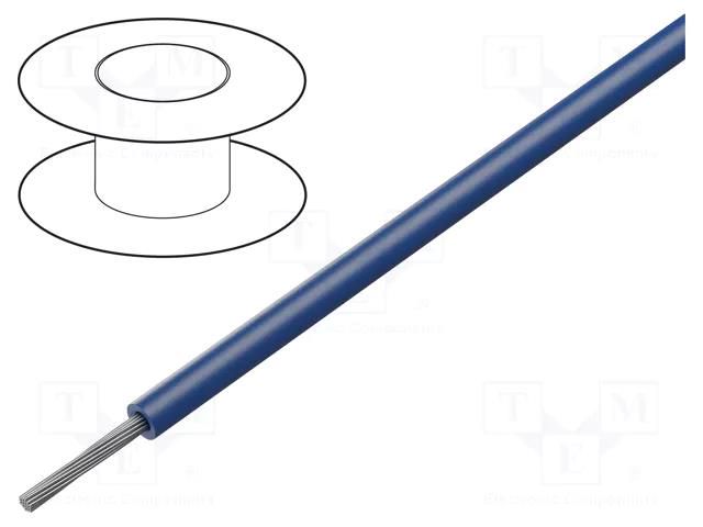 Wire; HELUTHERM® 145; 1x1mm2; stranded; Cu; dark blue; -55÷145°C HELUKABEL HTERM145-1BL.D