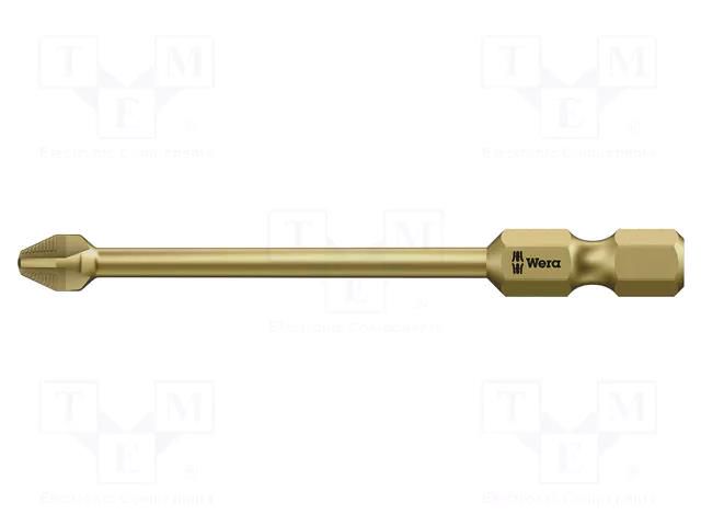 Screwdriver bit; Phillips; PH2; Overall len: 70mm; Harpoon ACR® WERA WERA.05160895001