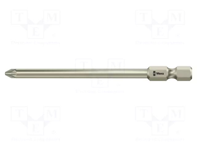 Screwdriver bit; Pozidriv®; PZ1; 1/4"; Overall len: 89mm WERA WERA.05071084001