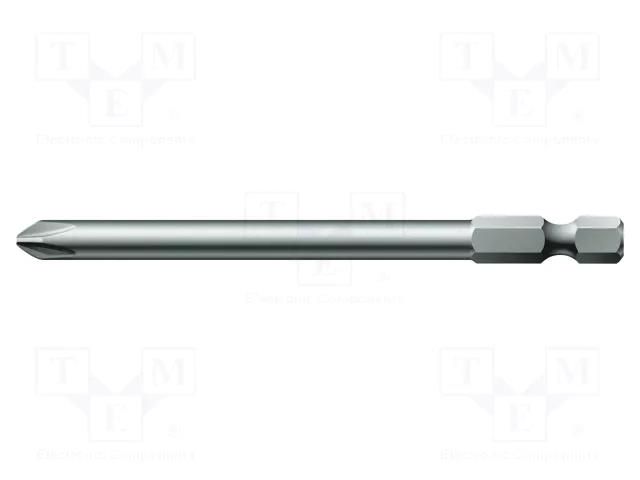 Screwdriver bit; Phillips; PH3; Overall len: 89mm WERA WERA.05059795001