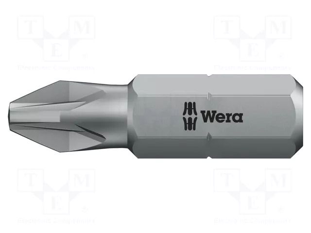 Screwdriver bit; Pozidriv®; PZ1; Overall len: 50mm; 1/4" WERA WERA.05056812001
