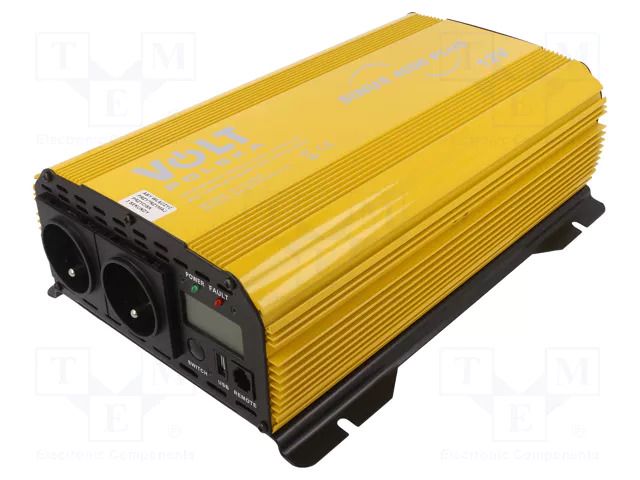 Converter: DC/AC; 2000W; Uout: 230VAC; 11÷15VDC; Ppeak: 4000W; 12V VOLT POLSKA SINUS-P-4000-12V