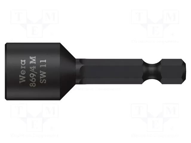 Screwdriver bit; 6-angles socket; HEX 11mm; Overall len: 50mm WERA WERA.05060426001