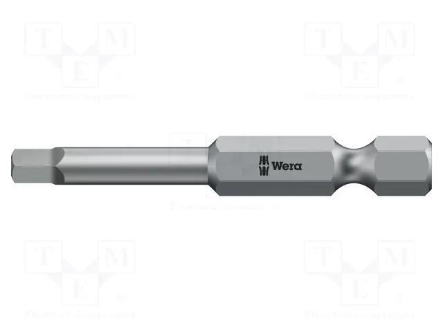 Screwdriver bit; square; #1; Overall len: 89mm WERA WERA.05060297001