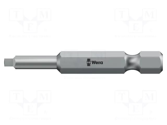 Screwdriver bit; square; #1; Overall len: 50mm; BiTorsion WERA WERA.05060147001