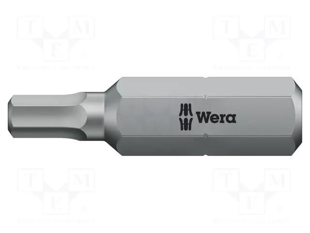 Screwdriver bit; Hex Plus key; HEX 5mm; Overall len: 30mm WERA WERA.05057515001